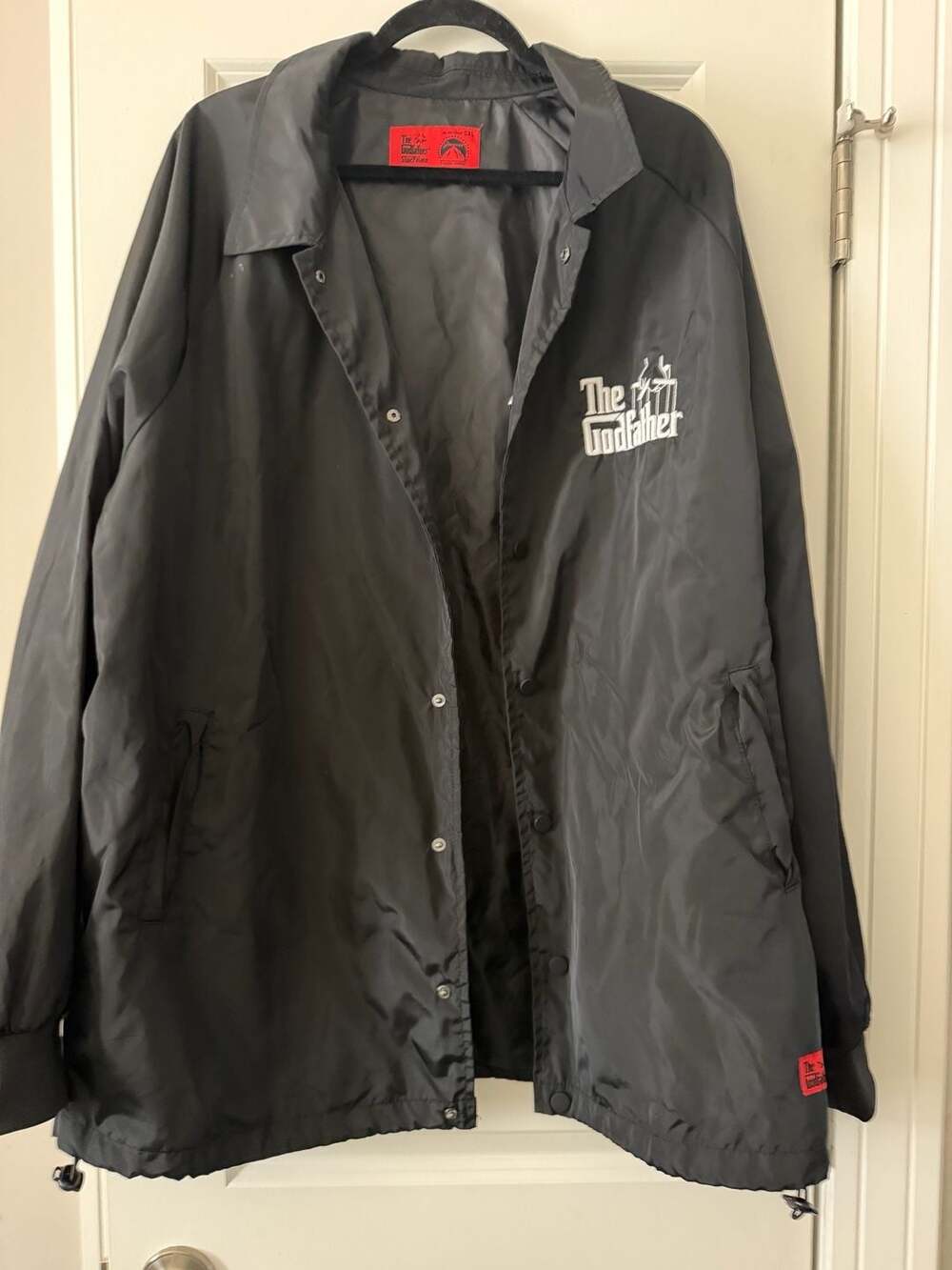Shoe Palace The Godfather Paramount Black Coaches Windbreaker Jacket Size 2XL